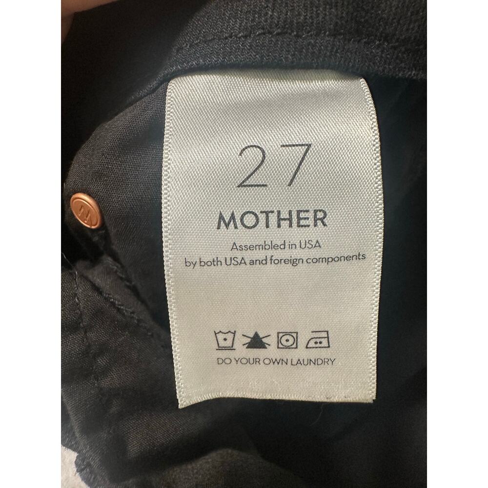 MOTHER The Looker Skinny Jeans in Not Guilty in Black Size 27 - Picture 8 of 10